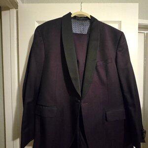 Purple Ted Baker London Josh Trim Wool and Mohair Tuxedo